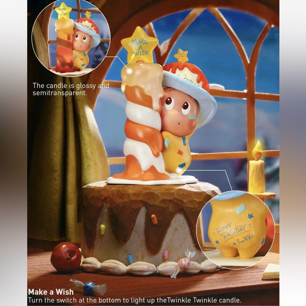 Popmart Twinkle Twinkle The Gifts From Stars Series Figure- Make a Wish